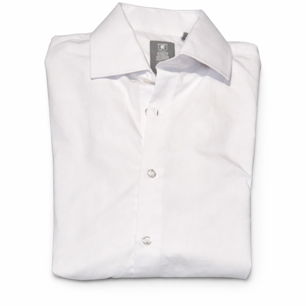 Stacy Adams White Men's Dress Shirt - Classic Button-Up